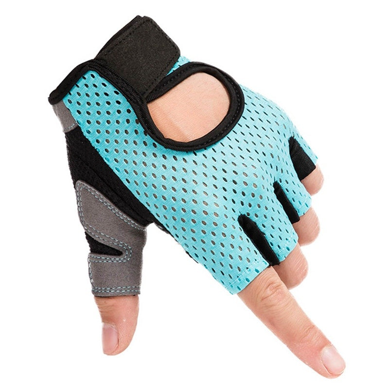 Half finger gloves sports fitness gloves outdoor riding non-slip wear gloves